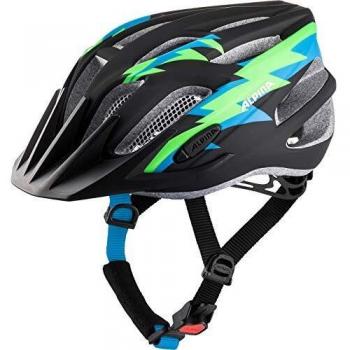 Alpina FB JR. 2.0 LE Casco de Ciclismo, Unisex-Youth, blk-Green-Blue Matt, 50-55