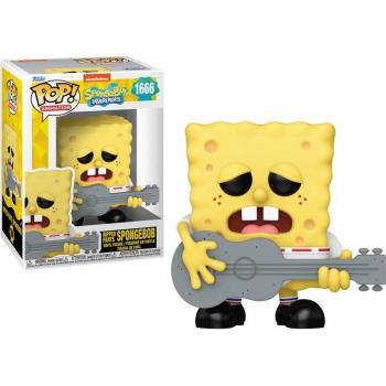 Funko Pop Animation Bob Esponja 25 Aniversario Figura Bob Esponja con Guitarra 9 cm 75735