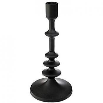 Portavelas de Metal Negro H26cm - Atmosphera Creador de Interiores