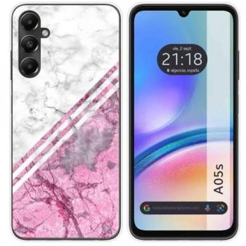 Funda de Silicona para Samsung Galaxy A05s con Diseño de Mármol 03 y Dibujos