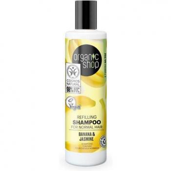 Organic Shop Banana & Jasmine Refilling Shampoo for Normal Hair 280ml