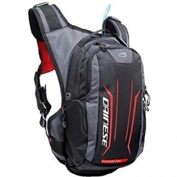 Dainese Alligator Backpack, Mochila De Hidratación Moto, Negro/Rojo, N