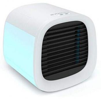 Evapolar evaCHILL Personal Portable Air Cooler and Humidifier, Desktop Cooling Fan, for Home and Office, with USB Connectivity and Built-in LED Light, White