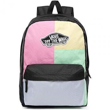 Vans Ss20 Realm BackPACK, OS Negro mochila, Mochila real, VN0A3UI6VDK1, Comprobación
