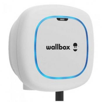 Cargador Wallbox Pulsar Max 7,4kW blanco monofásico con manguera Tipo 2 de 5 metros