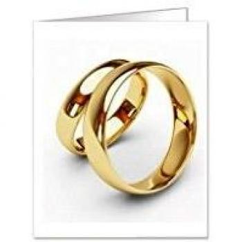 PAQ 90 ETIQUETAS BODA ALIANZAS DORADO