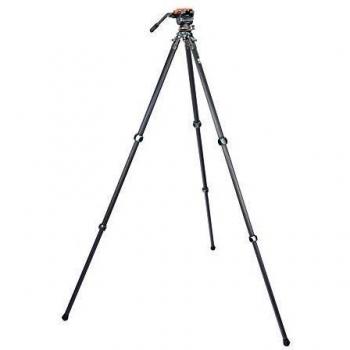 3 Legged Thing Legends Mike Carbon Fibre Levelling Base Tripod - 3 Section Adjustable Camera and Video Levelling-Base Tripod with 3 Detachable Legs