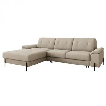Sofá rinconero Comfivo 133 con función de descanso y caja de ropa de cama, 268 x 185 x 90 cm