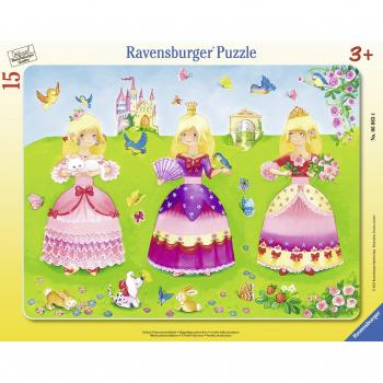 Rompecabezas Ravensburger 3 Princesas Bonitas - 15 Piezas