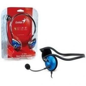 Genius Hs-300a - Auriculares con micrófono, color azul