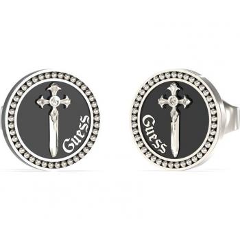 Pendientes de hombre South Alameda de acero plateado