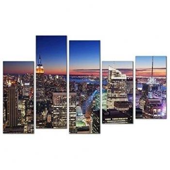 DekoArte 3 - Cuadro moderno, New York, 150 x 100 cm
