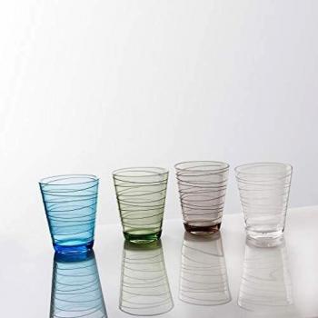 Juego de 4 vasos camping Onda inastillables 300 ml