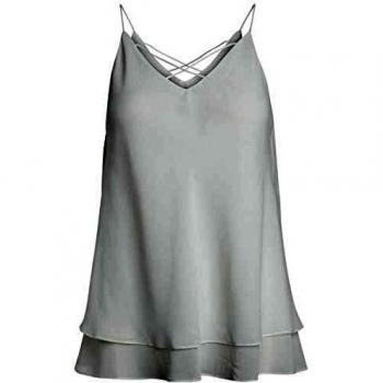 PIECES Pckaysa Slip Top Noos Camiseta sin Mangas, Blanco