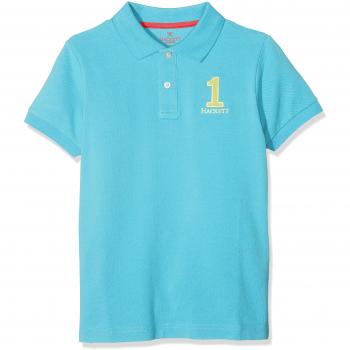 Hackett London New Class SS, Polo para Niños, Turquesa