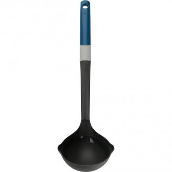 Cucharón con Escala de Medición Tasty - Utensilio de Cocina Multifuncional y Resistente al Calor, Gris