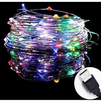 InteTech®10meters 100 LEDs Micro Copper Wire Waterproof LED String Lights Indoor Outdoor Starry String Lights Lighting DIY Decoration for Bedroom Jars Garden Camping Festive Wedding Christmas Party
