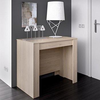 LIQUIDATODO ® - Mesa consola extensible moderna y barata de 51 cm a 239 cm en color natural
