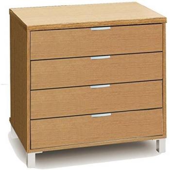 Cajonera Andalucía 1063 - Cómoda de dormitorio, ancho de 80,5 cm, color Roble, ideal para dormitorio y recibidor