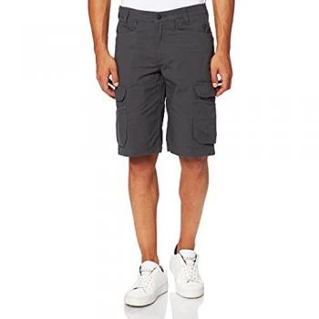 Carhartt Steel Pantalones Cortos Cargo Multibolsillos Gris Oscuro Relaxed Fit W30