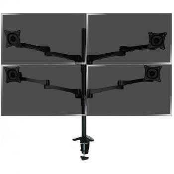 Cablematic – Brazo de mástil con Las Pantallas LCD 4 VESA75 VESA100 Modelo MD1004