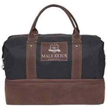 Malexxius Bolsa fin de semana Negro / Cognac Única