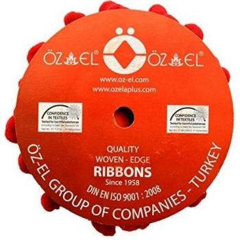 Ozelaplus pompón Trim, 10 mm, 2 m), color rojo