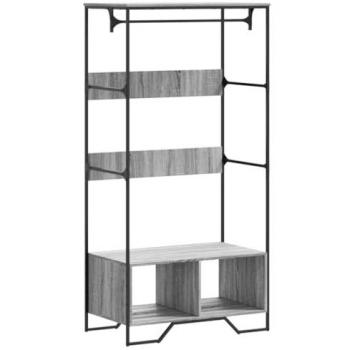 Armario de Madera de Ingeniería Gris Sonoma 90x50x180 cm