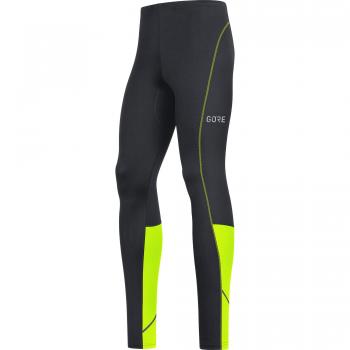 Gore Wear R3 Malla Larga, Hombre, Negro/Amarillo