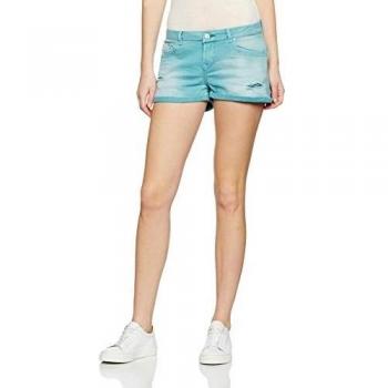 LTB Jeans Judie, Pantalones Cortos para Mujer, Grün