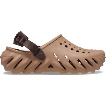Crocs Echo Unisex Clogs - Brown, Cushioned Insole, Non-Slip Sole, Contemporary Style, High-Quality Materials
