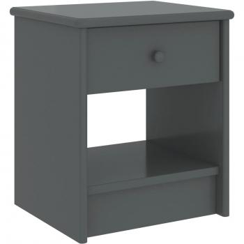 Mesita de noche de madera maciza de pino, dimensiones 35x30x40 cm, disponible en colores madera clara, blanco y marrón oscuro, ideal para habitación, dormitorio, salón y estudio