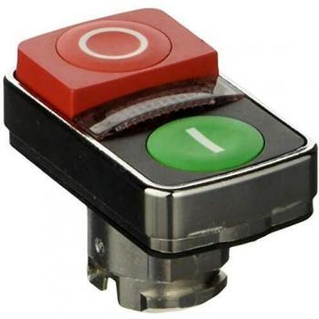 Schneider Electric ZB4BW7L3741 Cabeza de Pulsador de dos Accionad, Ø 22, E, S, IP66, IP69 K