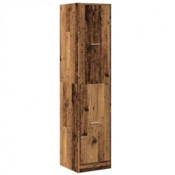 Armario botiquín madera de ingeniería envejecido 40x41x174,5 cm