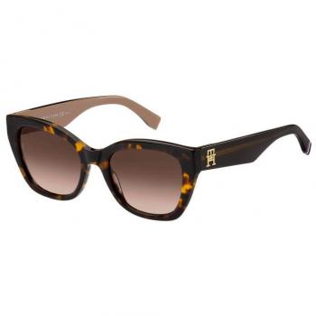 Tommy Hilfiger Women's Sunglasses TH 1980/S 086 HA - Havana Color, Square Shape, Plastic Frame