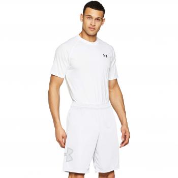 Under Armour Ua Tech Graphic S, Pantalónes Cortos para Hombre, Blanco
