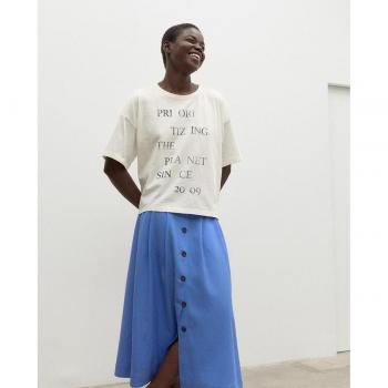 Camiseta Milanoalf blanco Ecoalf - Diseño sostenible de manga corta para mujer
