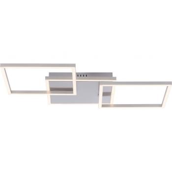Lámpara de techo LED regulable Iven en acero, diseño moderno