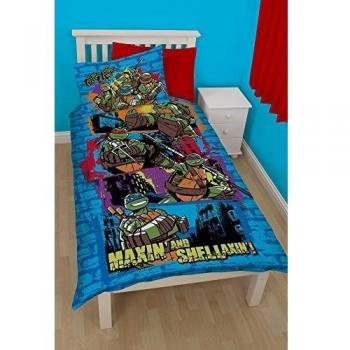 Character World Teenage Mutant Ninja Turtles Urban - Juego de ropa de cama individual, multicolor