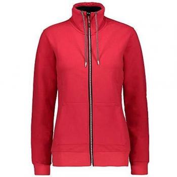 CMP - Sudadera sin capucha para mujer con cremallera, talla rojo XS