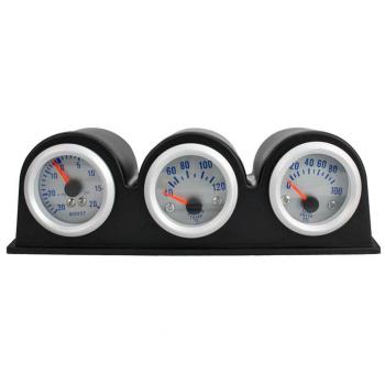 C-FUNN 52 Mm 3 En 1 Triple Turbo Aumento De Temperatura del Agua Medidor De Presión De Aceite