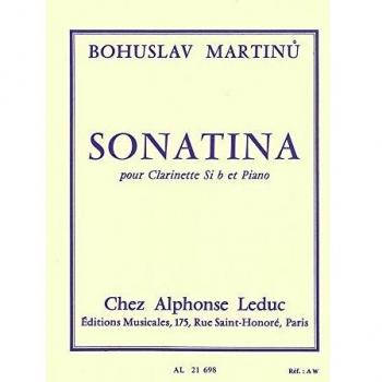 Sonatina para Clarinete y Piano de Bohuslav Martinu