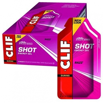 Clifbar Clif Shot Energy Gel - 24 paquete Razz, un tamaño