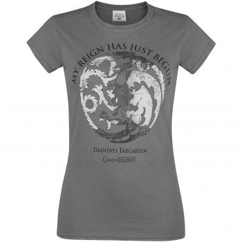 Juego de Tronos Reign of Targaryen Camiseta Mujer Gris L