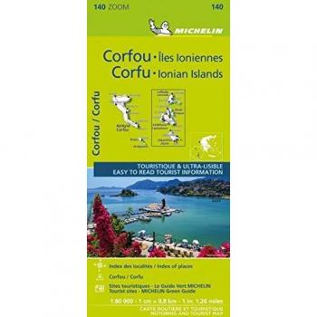 Mapa Michelin Zoom Corfú y las Islas Jónicas 1:80.000 - Edición 2021