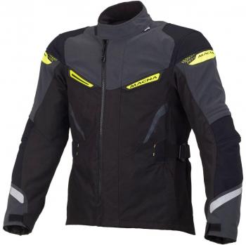 MITH - Chaqueta impermeable para hombre, visión nocturna, color negro, gris y amarillo, talla XXL