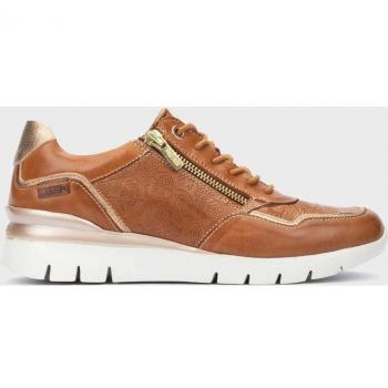 Zapatillas de piel de mujer Pikolinos 6994 Brandy
