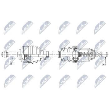 Árbol de transmisión NTY NPW-RE-148 - Alta resistencia y durabilidad