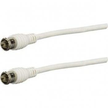 Cable Coaxial E+P FAS 25 de 2,5m con Conectores F y Recubrimiento de Níquel (85 dB)
