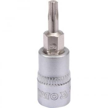 Yato YT-04303 Punta de destornillador insertable, 1 pieza, compatible con llaves de cubo